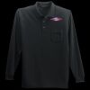Long Sleeve Silk Touch Polo with Pocket Thumbnail