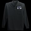 Long Sleeve Silk Touch Polo with Pocket Thumbnail