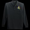 Long Sleeve Silk Touch Polo with Pocket Thumbnail