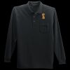Long Sleeve Silk Touch Polo with Pocket Thumbnail