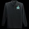Long Sleeve Silk Touch Polo with Pocket Thumbnail