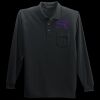 Long Sleeve Silk Touch Polo with Pocket Thumbnail