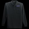 Long Sleeve Silk Touch Polo with Pocket Thumbnail