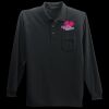 Long Sleeve Silk Touch Polo with Pocket Thumbnail