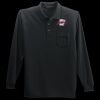 Long Sleeve Silk Touch Polo with Pocket Thumbnail