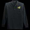 Long Sleeve Silk Touch Polo with Pocket Thumbnail