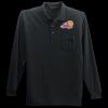 Long Sleeve Silk Touch Polo with Pocket Thumbnail