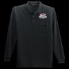 Long Sleeve Silk Touch Polo with Pocket Thumbnail