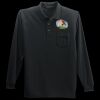 Long Sleeve Silk Touch Polo with Pocket Thumbnail