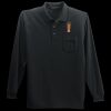 Long Sleeve Silk Touch Polo with Pocket Thumbnail