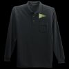 Long Sleeve Silk Touch Polo with Pocket Thumbnail
