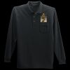 Long Sleeve Silk Touch Polo with Pocket Thumbnail