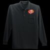 Long Sleeve Silk Touch Polo with Pocket Thumbnail