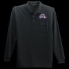 Long Sleeve Silk Touch Polo with Pocket Thumbnail