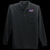 Long Sleeve Silk Touch Polo with Pocket Thumbnail
