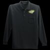 Long Sleeve Silk Touch Polo with Pocket Thumbnail