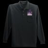 Long Sleeve Silk Touch Polo with Pocket Thumbnail