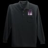 Long Sleeve Silk Touch Polo with Pocket Thumbnail