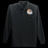 Long Sleeve Silk Touch Polo with Pocket Thumbnail