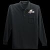 Long Sleeve Silk Touch Polo with Pocket Thumbnail
