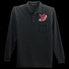 Long Sleeve Silk Touch Polo with Pocket Thumbnail