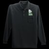 Long Sleeve Silk Touch Polo with Pocket Thumbnail