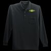 Long Sleeve Silk Touch Polo with Pocket Thumbnail