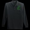 Long Sleeve Silk Touch Polo with Pocket Thumbnail
