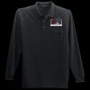 Long Sleeve Silk Touch Polo with Pocket Thumbnail