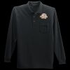 Long Sleeve Silk Touch Polo with Pocket Thumbnail