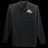 Long Sleeve Silk Touch Polo with Pocket Thumbnail