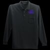 Long Sleeve Silk Touch Polo with Pocket Thumbnail