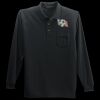 Long Sleeve Silk Touch Polo with Pocket Thumbnail