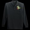 Long Sleeve Silk Touch Polo with Pocket Thumbnail