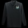 Long Sleeve Silk Touch Polo with Pocket Thumbnail