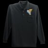 Long Sleeve Silk Touch Polo with Pocket Thumbnail