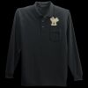 Long Sleeve Silk Touch Polo with Pocket Thumbnail