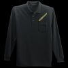 Long Sleeve Silk Touch Polo with Pocket Thumbnail
