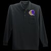 Long Sleeve Silk Touch Polo with Pocket Thumbnail