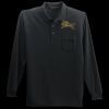 Long Sleeve Silk Touch Polo with Pocket Thumbnail