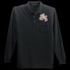 Long Sleeve Silk Touch Polo with Pocket Thumbnail