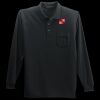Long Sleeve Silk Touch Polo with Pocket Thumbnail