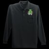 Long Sleeve Silk Touch Polo with Pocket Thumbnail
