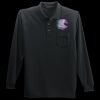 Long Sleeve Silk Touch Polo with Pocket Thumbnail
