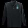 Long Sleeve Silk Touch Polo with Pocket Thumbnail