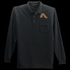 Long Sleeve Silk Touch Polo with Pocket Thumbnail