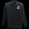 Long Sleeve Silk Touch Polo with Pocket Thumbnail