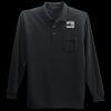 Long Sleeve Silk Touch Polo with Pocket Thumbnail