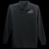 Long Sleeve Silk Touch Polo with Pocket Thumbnail
