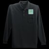 Long Sleeve Silk Touch Polo with Pocket Thumbnail